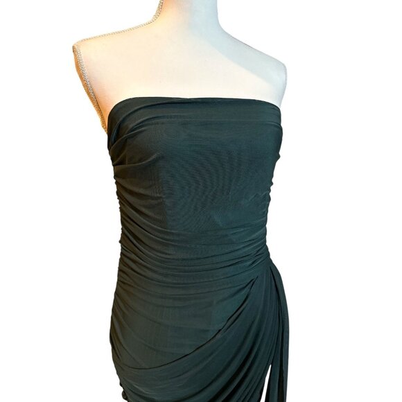 Amanda Uprichard Anja Mini Dress in Moss Medium New Cocktail Party Womens - Picture 7 of 15